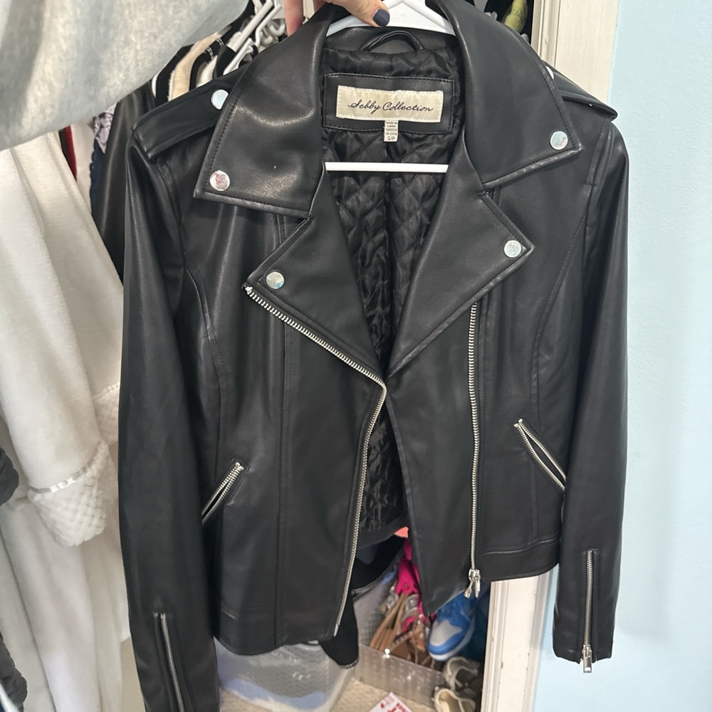 Nordstrom Black Leather Jacket
